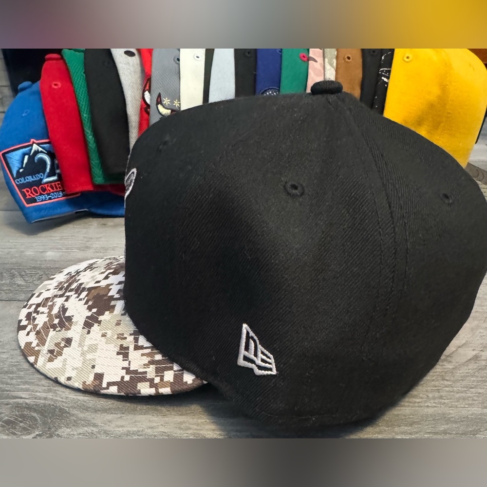 Pittsburgh Pirates New Era Camo Brim59 FIFTY Fitted Hat - Black - Picture 3 of 4